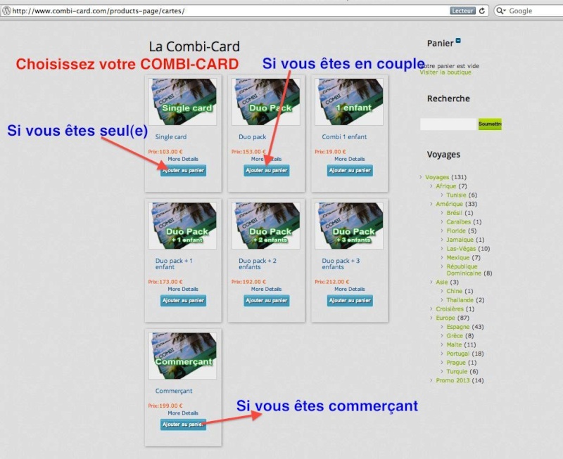 PROCEDURE D 'INSCRIPTION POUR DEVENIR ADHERENT COMBI-CARD À 99 €uros pour 10 ANS 2b11