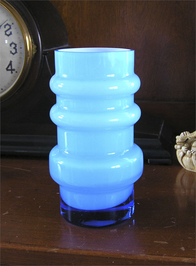 Help Identifying Hooped Vase Please Blue114