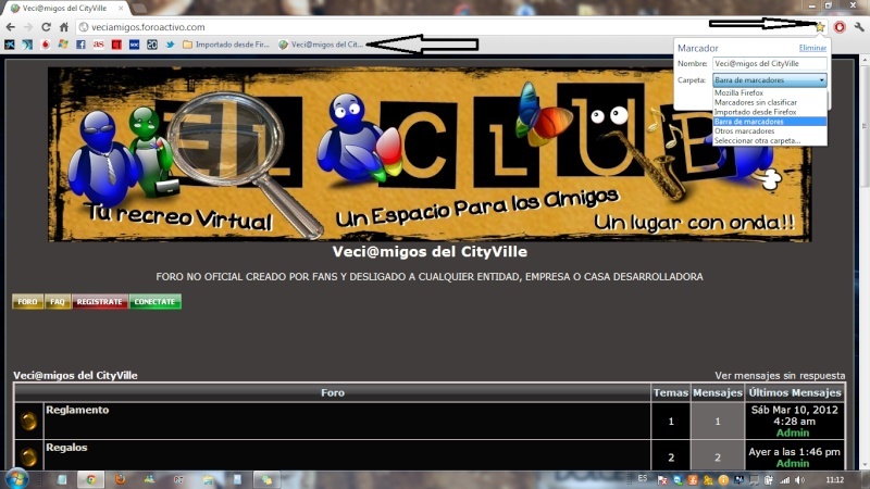 CÓMO TENER ESTE FORO A MANO EN TU NAVEGADOR *GOOGLE CHROME Marcad10