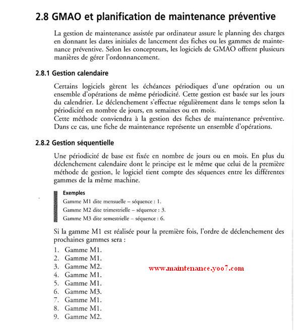 GMAO et planification de la maintenance préventive 111