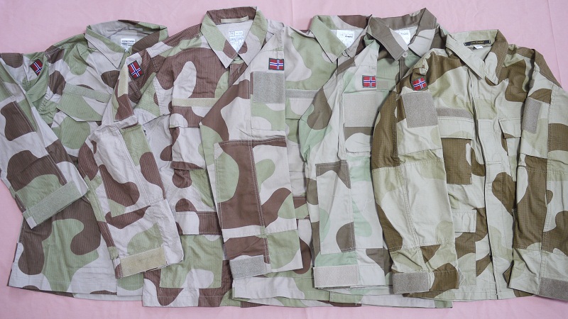 Norwegian different desert camo patterns 28212