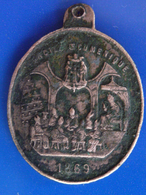 Médaille commémorant le 1er concile oecuménique - datée 1869  P1100121