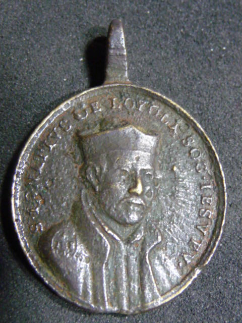 Médaille jésuite - St-François-Xavier & St-Ignace-de-Loyola - XVIIIème P1110611