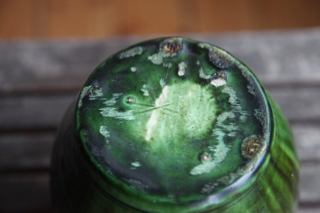 Green glazed pots - Belgium Art Pottery (not Farnham) 1d9f4510