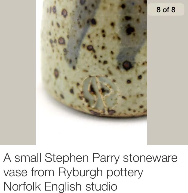 Stoneware lamp base, SP mark -  John Maltby? - early Stephen Parry? 35ca9510