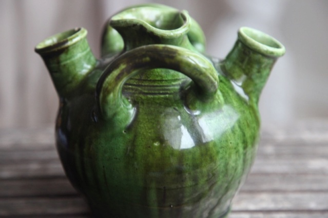 Green glazed pots - Belgium Art Pottery (not Farnham) 4f964210