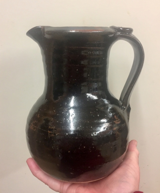 Unmarked tenmoku Jug possibly by Peter Snagge 60cde010