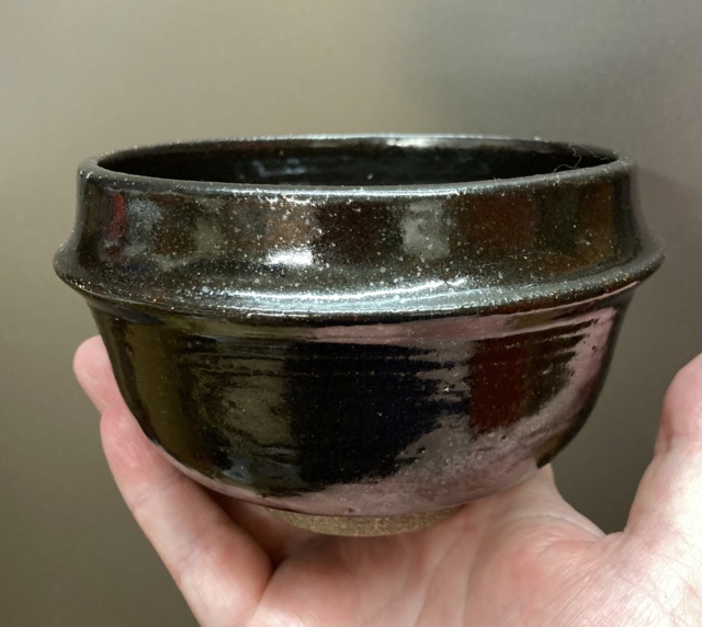 unmarked bowl with oil spot tenmoku glaze  87959910
