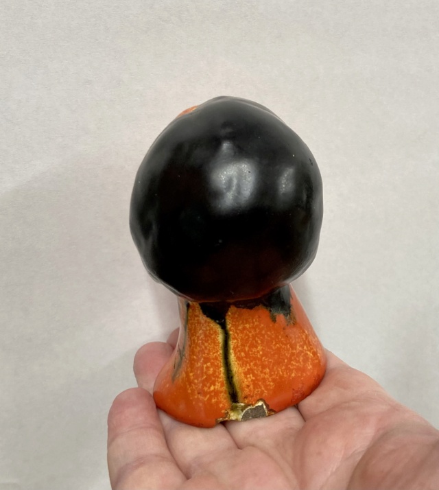 Orange glazed head; 20’s style. Hungarian?  9f6a6510