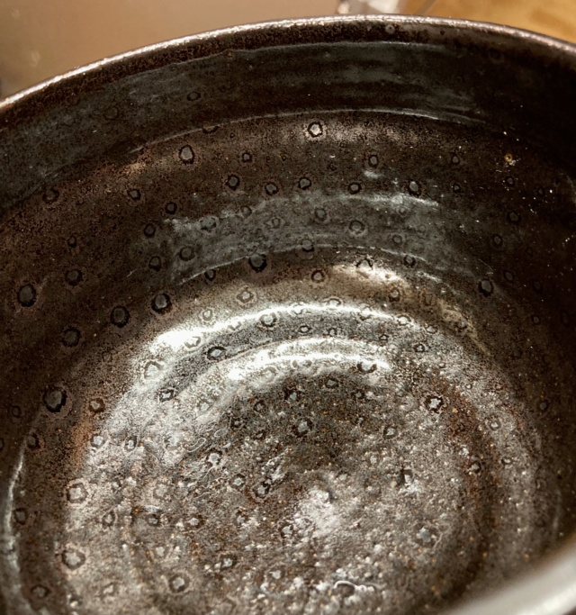 unmarked bowl with oil spot tenmoku glaze  Cb4b4e10
