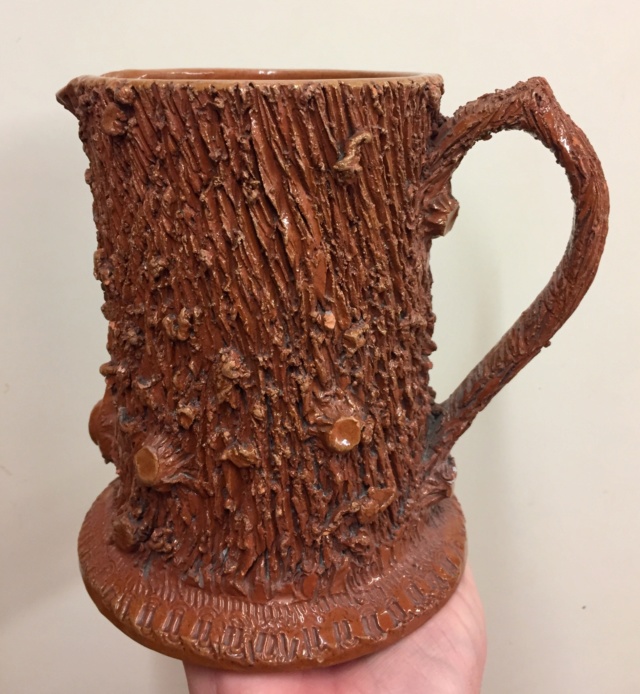 Victorian jug, tree trunk shape - Halifax?  Cdeeb510