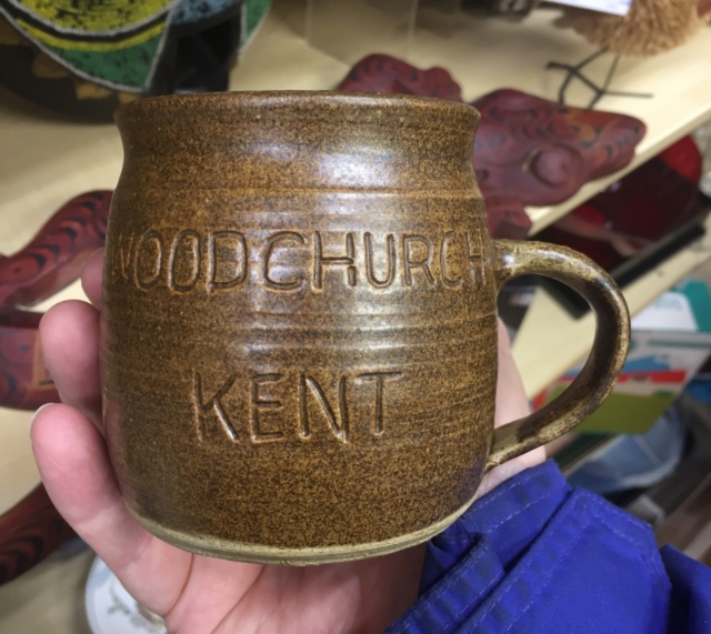 Woodchurch, Kent, Mug, possibly signed Ely  Ec43af10