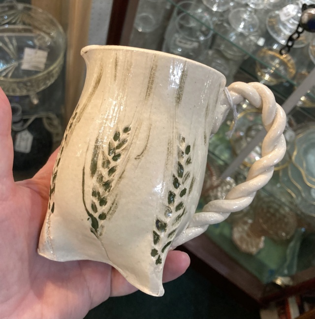 Handbuilt jug with bird mark  Img_0315