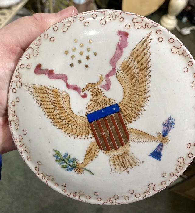 Chinese export porcelain or repro? USA Great Seal with eagle and shield   Img_2435