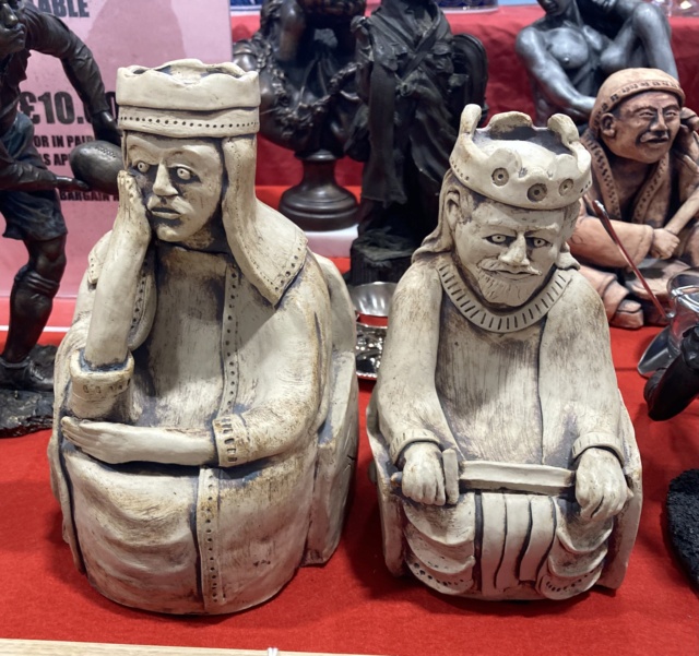Studio pottery figurines, DA mark  Img_8831