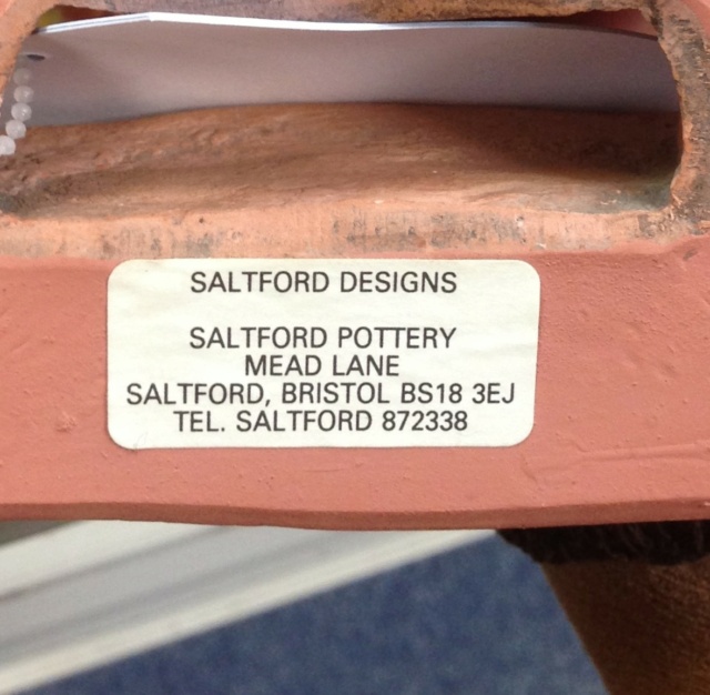 Saddleback Piggy Bank - Saltford Pottery, near Bristol, Somerset  Saltfo10