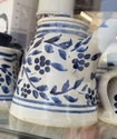 Blue floral jug with mystery Jo mark  1d844510