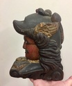 Carved wooden bust finial  21d5aa10