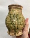 Green Kingston ware figural pot, Andrew MacDonald, The Pot Shop, Lincoln 418e0d10
