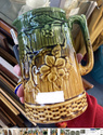 Yellow and green jug. Victorian.  46209310