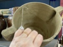 Moulded? bucket pot, D mark  4b243e10