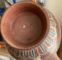 Unmarked terracotta vase, possibly Sarreguemines, France  54ea3d10