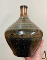 Bottle vase, lines or E mark, DM label - Margarete Schott, Germany 67fe5410