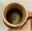 Green Kingston ware figural pot, Andrew MacDonald, The Pot Shop, Lincoln 89d6a210