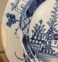 English 18thC blue & white Delftware plate 98953c10