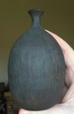 Bud vase with sgraffito lines; fish mark  9b70c510