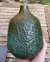 Mystery blue-green-orange vase with sgraffito decoration  Bfc0a810