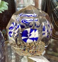 Faceted paperweight. Labelled Bohemian - ?  C29ab010