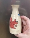 Bud vase & red squirrels, K mark - Kirstie Hayler, Firestone Studios, IoW  D9811810