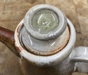 Shino and ash glazed jug, DT mark  F81ea510