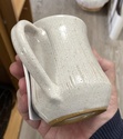 Teapot, cream jug and sugar bowl with sgraffito decoration, signed Wilson? Img_2720