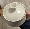 Teapot, cream jug and sugar bowl with sgraffito decoration, signed Wilson? Img_2724