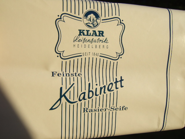 Klar Kabinett shaving soap Dscf2912