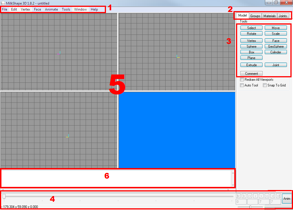 [Parte 3] Interfaz y Herramientas de Milkshape By Computrix_esf Milksh10