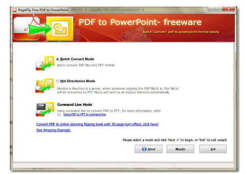 PageFlip Free PDF to PowerPoint-Chuyển đổi PDF sang PowerPoint đơn giản và miễn phí Pdftop10
