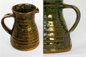 Little brown (and green and blue) jug, SP mark Combo110