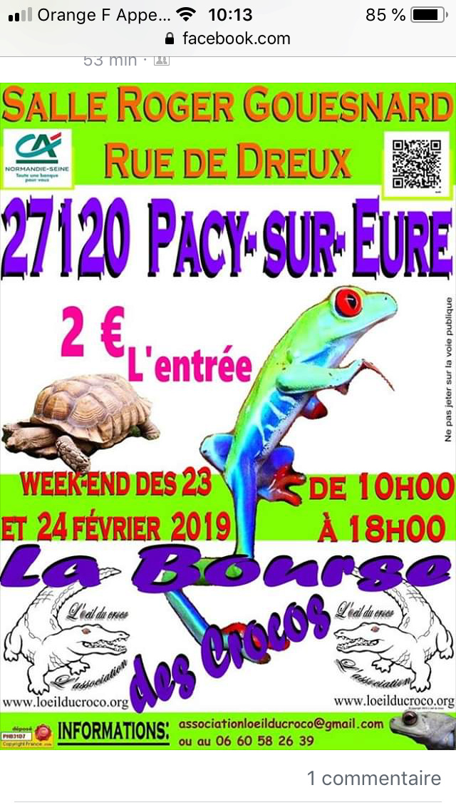 La bourse aux crocos 23/24 février 2019 , 27120 pacy-sur-eure F718b810