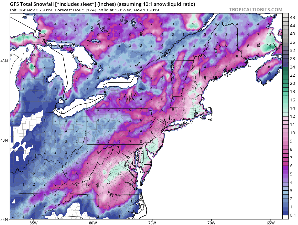Watching November 9th to 12th - First Snow?  Gfs_as11