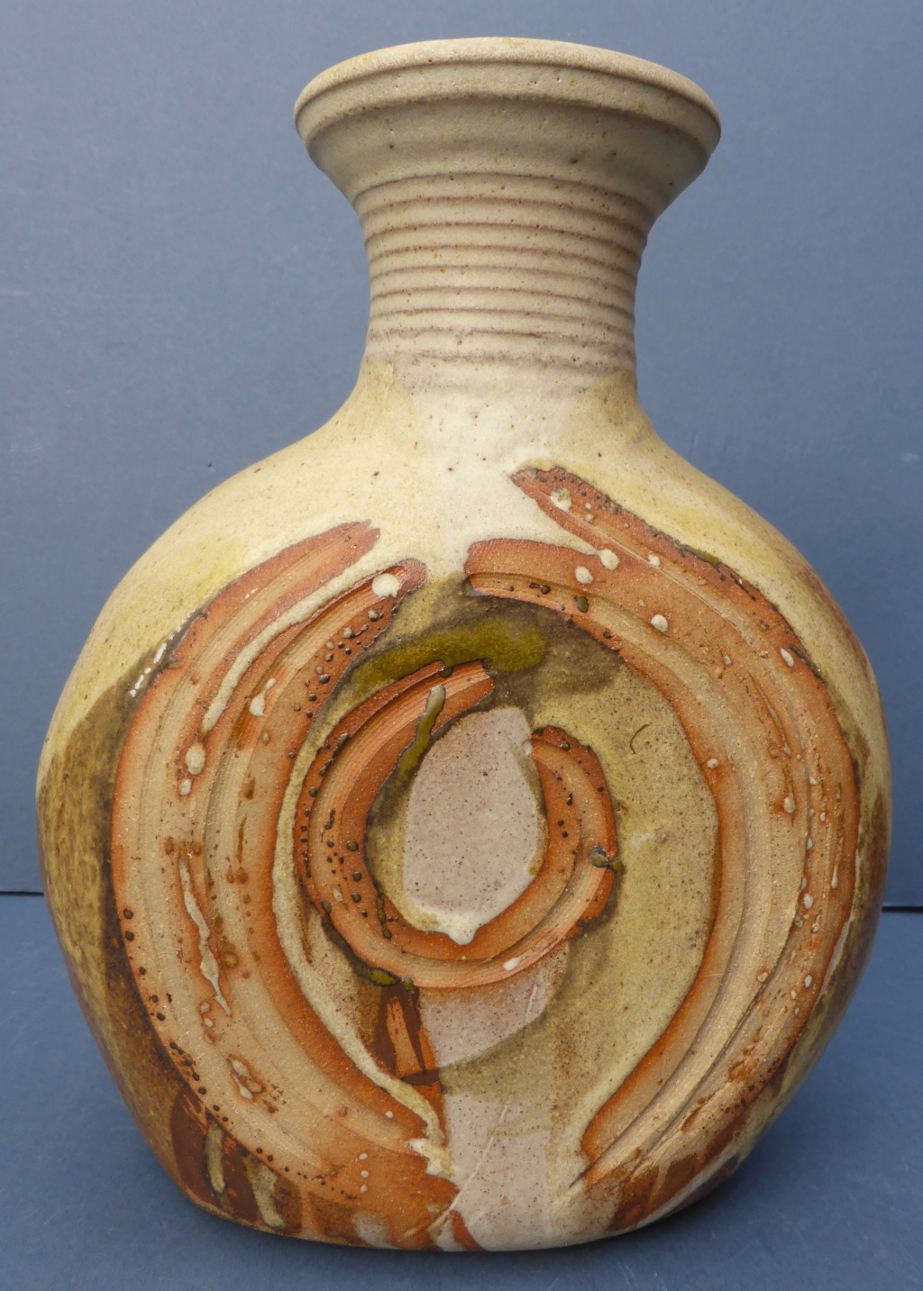 Large 1970s Stoneware Studio Vase P1460714