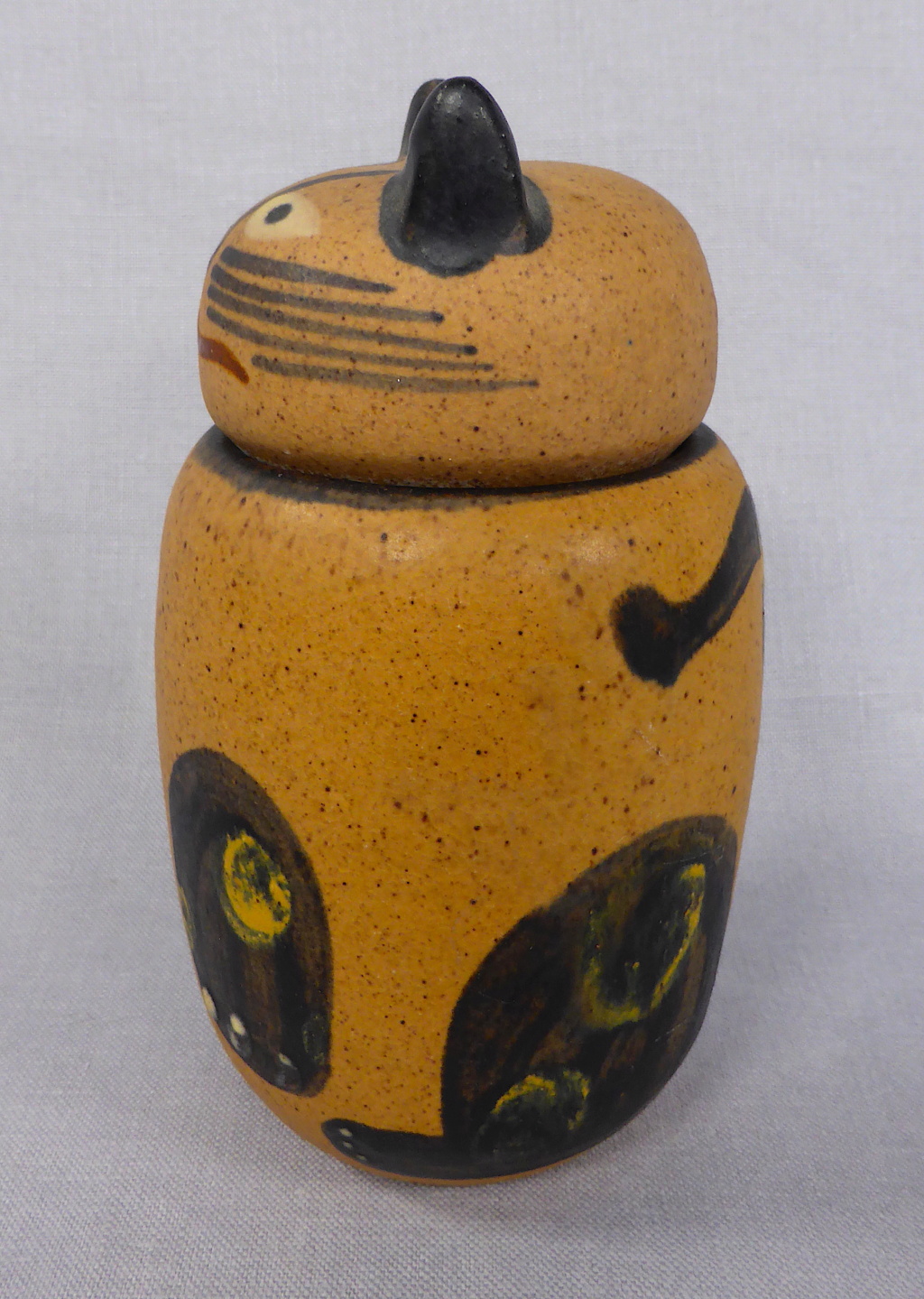 Stoneware Cat Jar, signed Pozancos Sigüenza P1670311