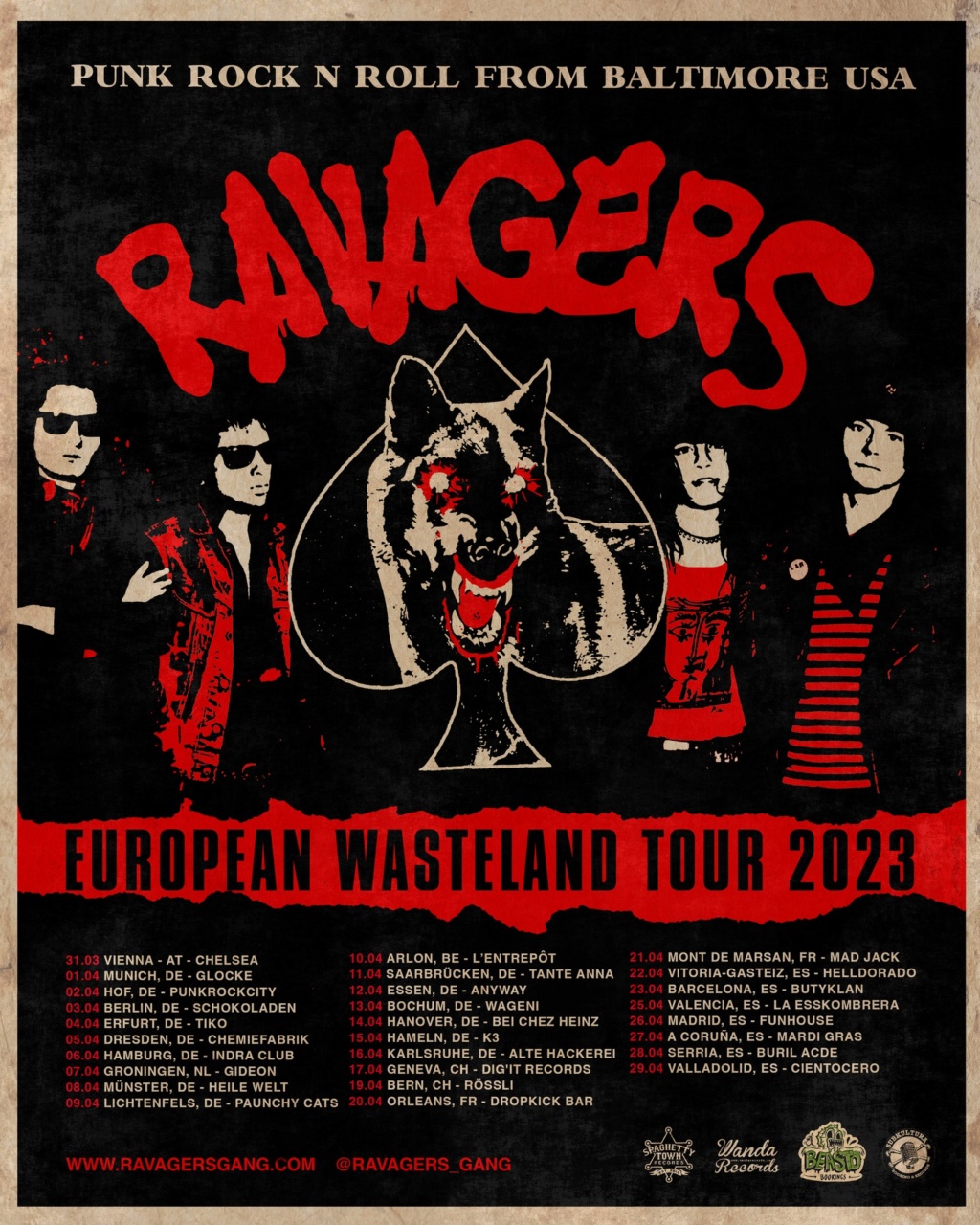 RAVAGERS ☠︎ European Wasteland Tour 2023 Carte107