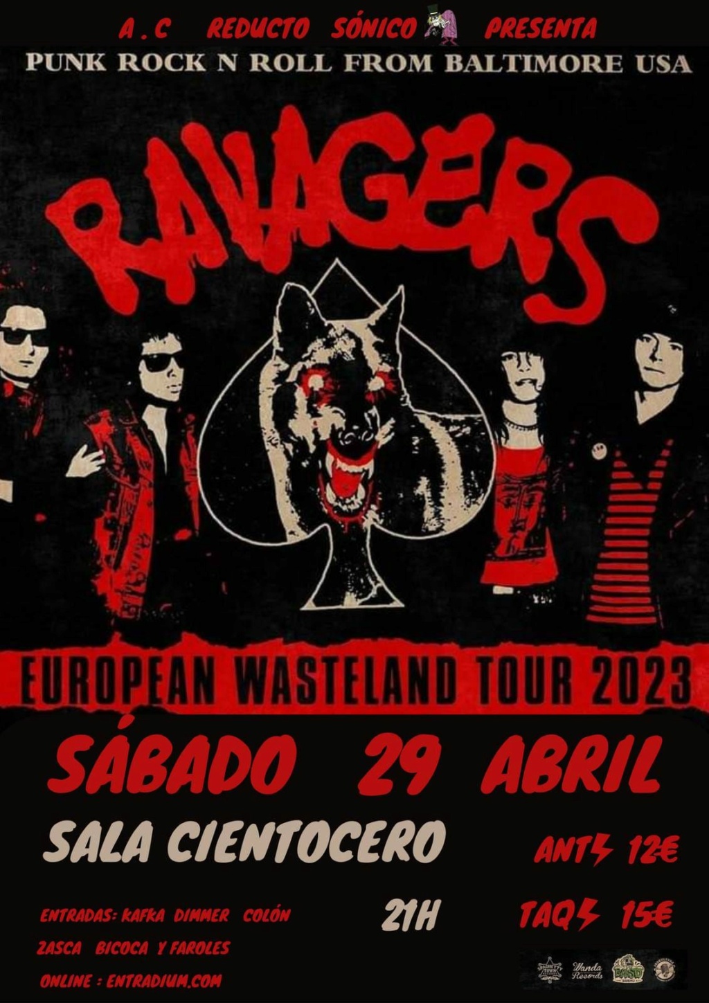 RAVAGERS ☠︎ European Wasteland Tour 2023 Carte127