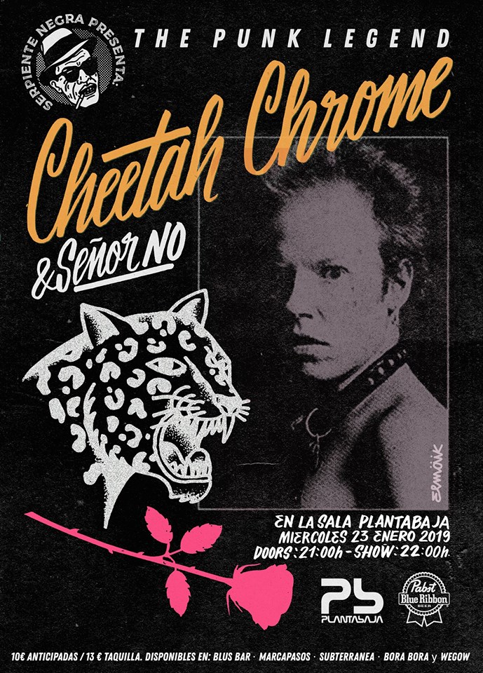 CHEETAH CHROME & SEÑOR NO ☆ Enero 2019 Cartel30