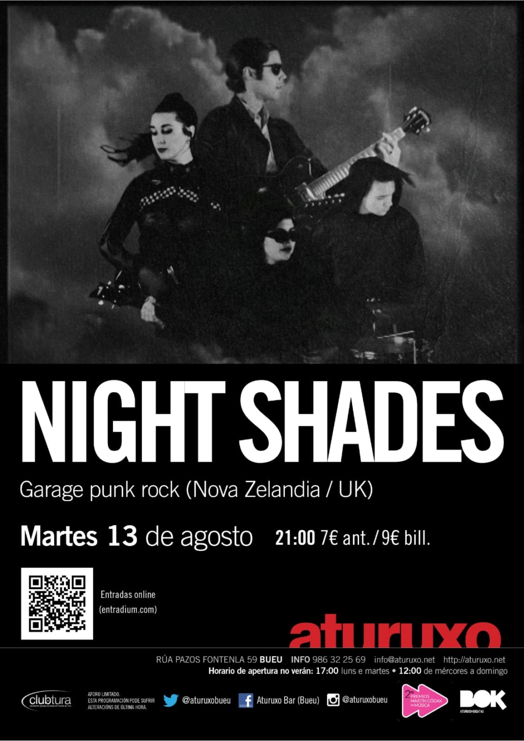 NIGHT SHADES . gira Agosto 2019 Cartel43