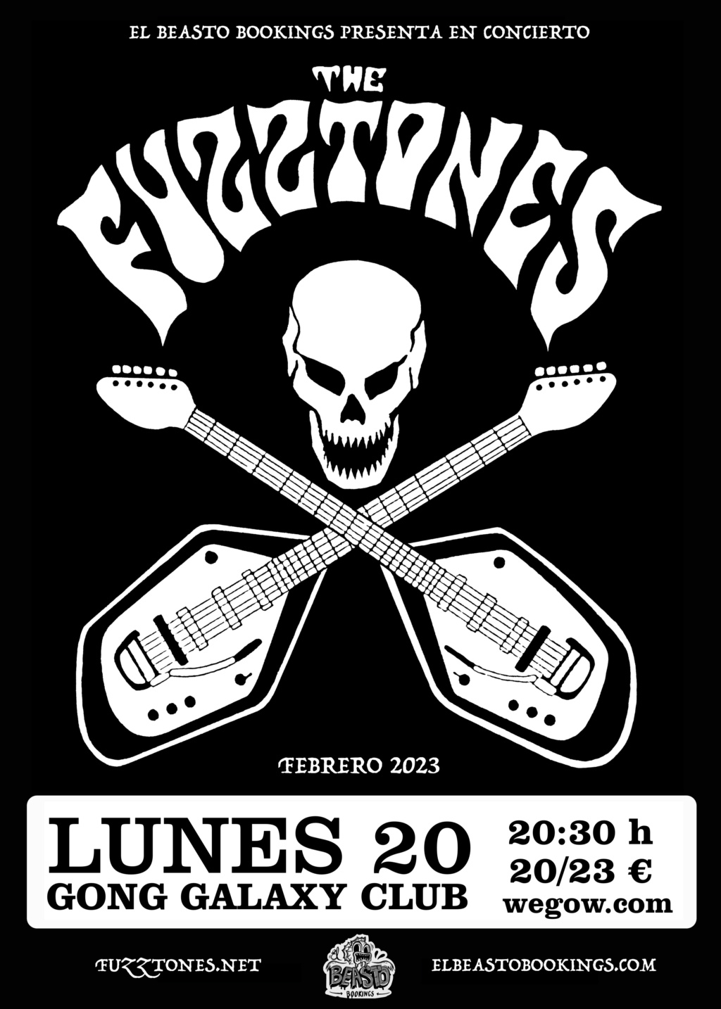 THE FUZZTONES - Gira febrero 2023 Cartel94