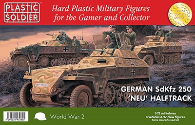 Plastic Soldier Compagny - 1/72nd SdKfz 250 neu halftrack with variant options 72-25010